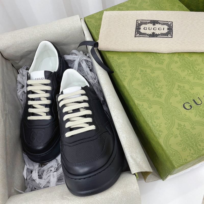 Gucci sneakers detailed view showing premium designer craftsmanship
