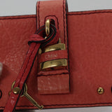 Chloe designer wallet leather closeup detail