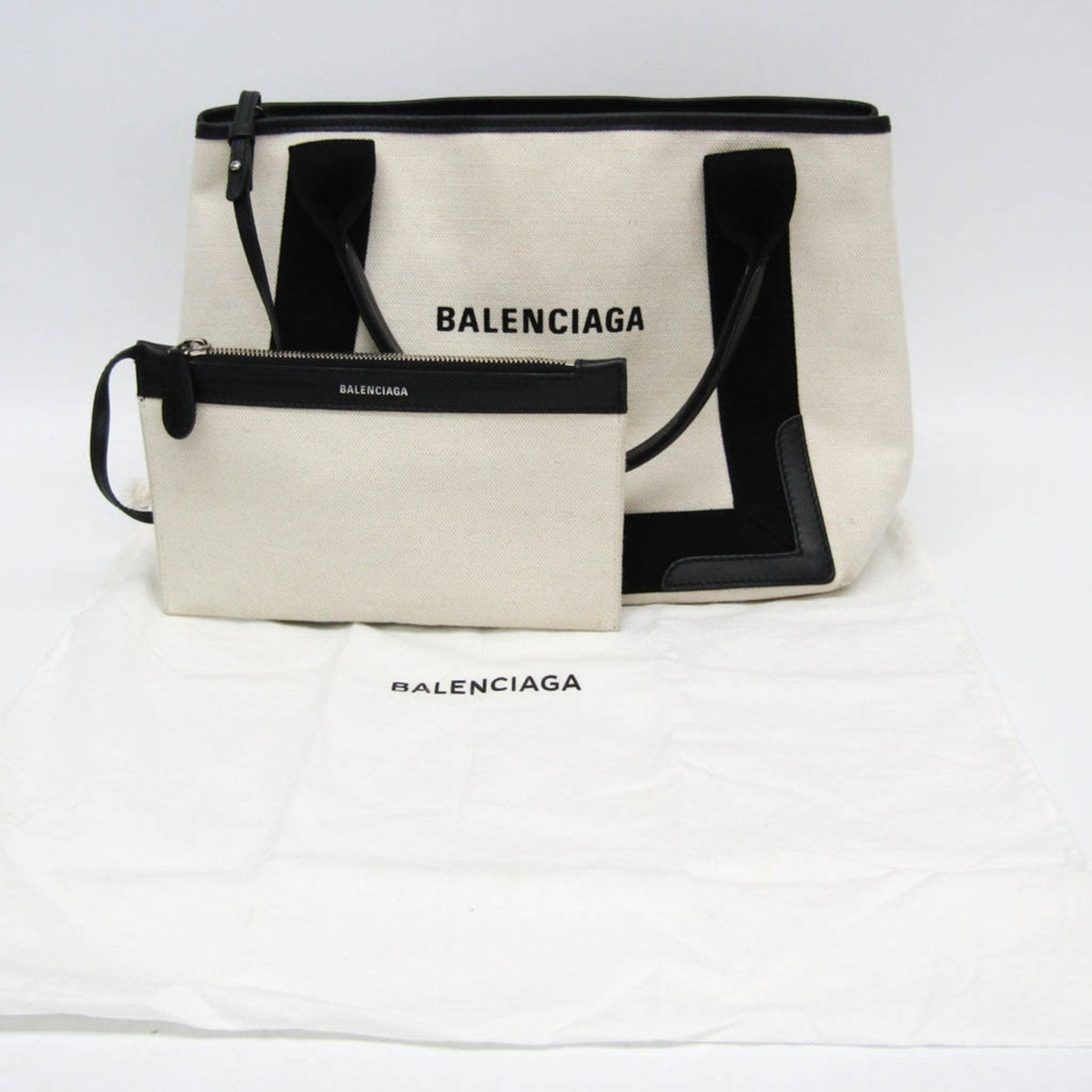 Balenciaga Navy Cabas Tote | Luxury Canvas Tote Bag