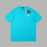Close-up detail shot of Louis Vuitton cotton t-shirt with tailored silhouette