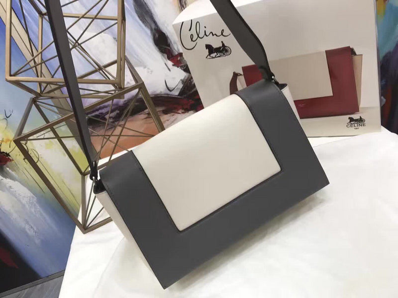 Back view of modern refined women's handbag – women's luxury accessory