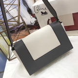 Back view of modern refined women's handbag – women's luxury accessory