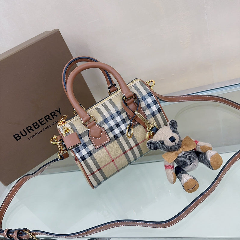 Refined Vegan Leather Handbag - Modern Structured Build | Women's Fashion Handbag #1086 - alternate angle view (image 8) of designer-inspired handbag