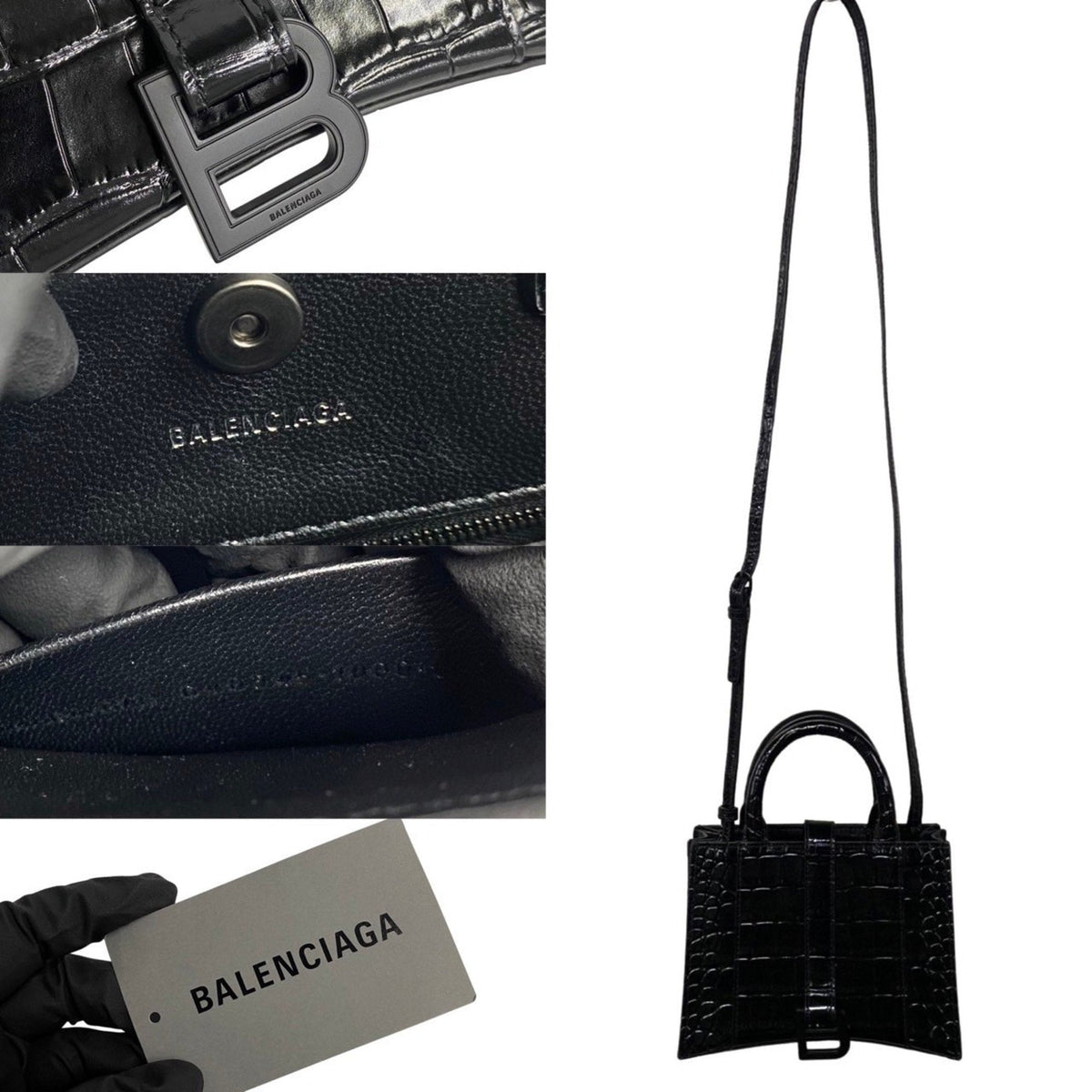 Balenciaga Hourglass Handbag | Designer Top Handle Bag