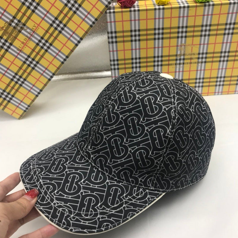 Angled view of Burberry unisex cap