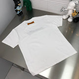 Front view of Louis Vuitton cotton t-shirt with signature branding
