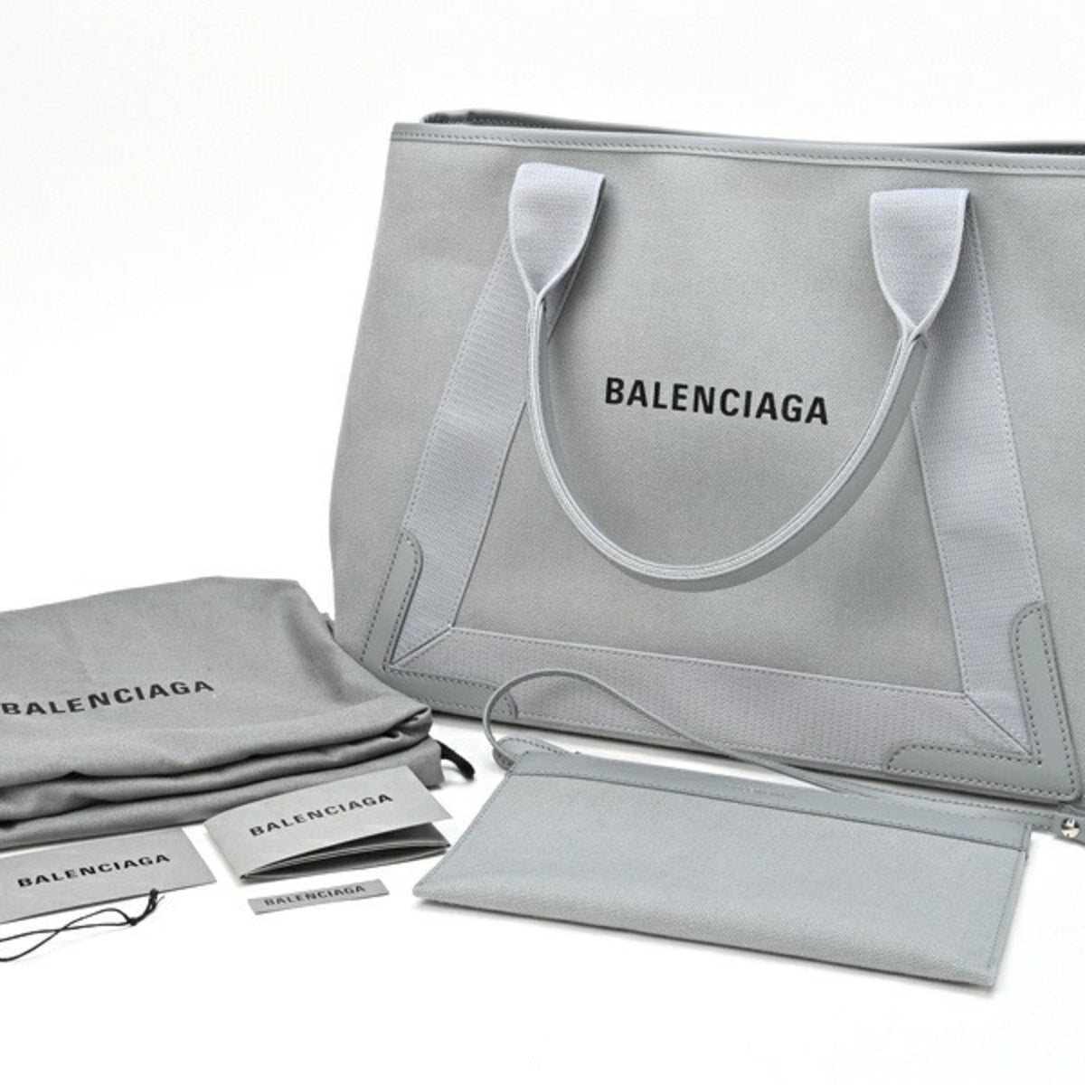 Balenciaga Navy Cabas Tote | Luxury Canvas Tote Bag
