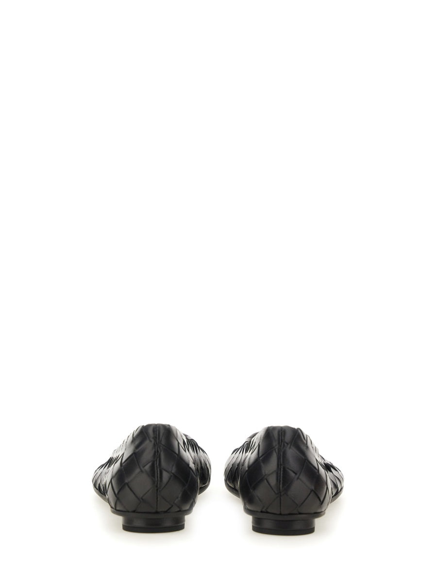 Bottega Veneta premium flats detail and craftsmanship close-up