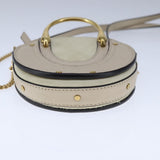 Chloe authentic luxury handbag Beige leather craftsmanship