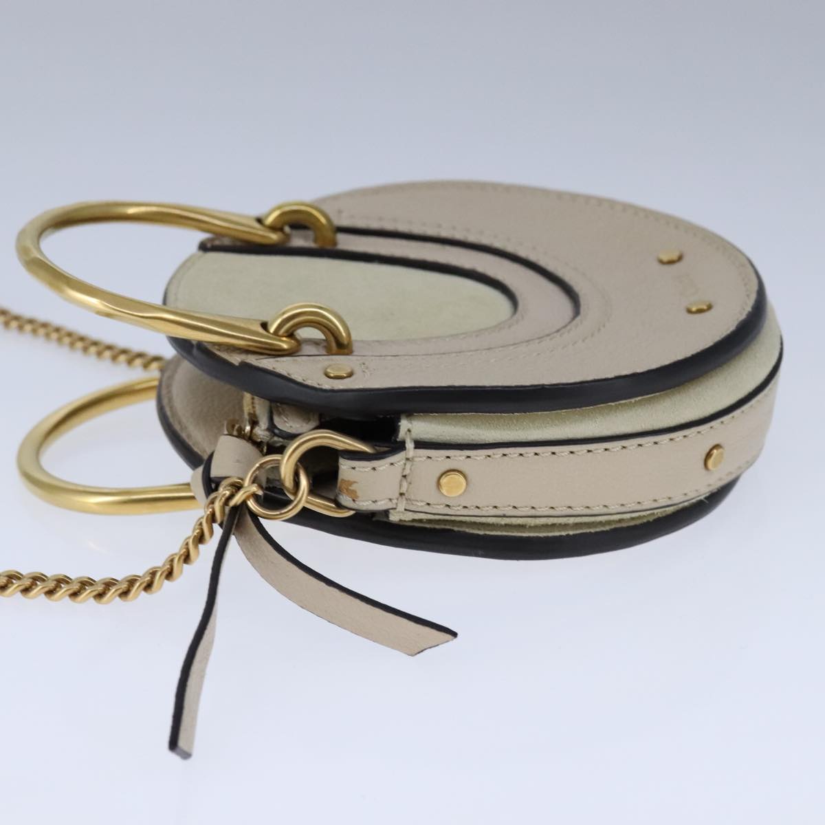 Chloe women's handbag Beige luxury designer leather