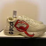 Gucci stone beige luxury sneakers view 7 classic court silhouette