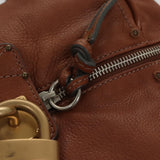 Chloe designer shoulder bag leather closeup detail