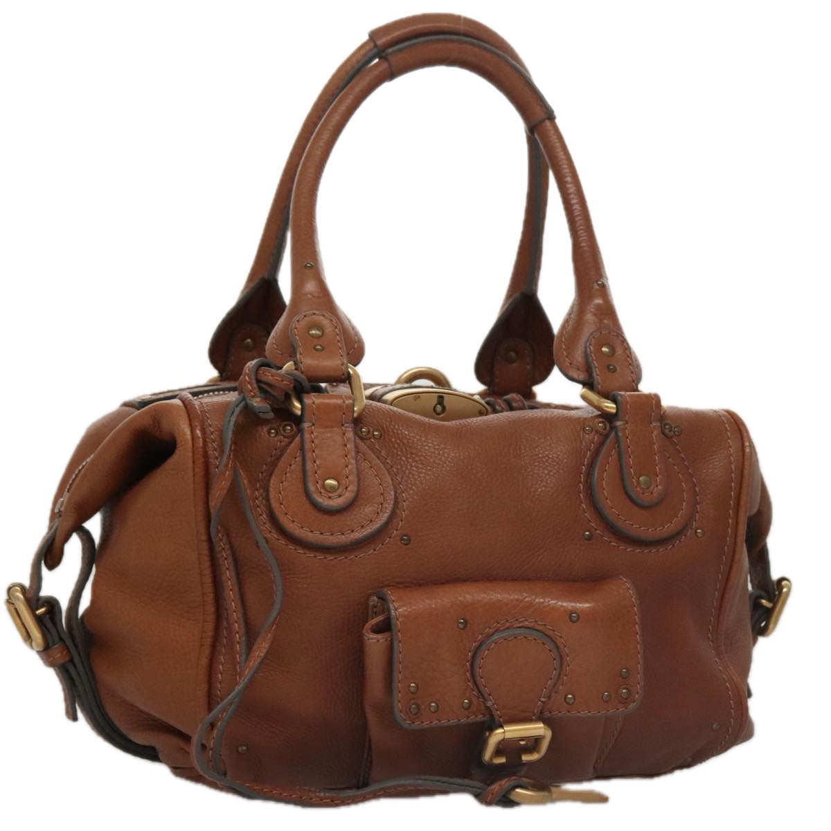 Chloe women's shoulder bag Brown luxury designer leather