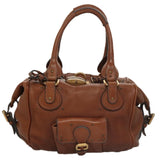 Chloe designer shoulder bag leather closeup detail