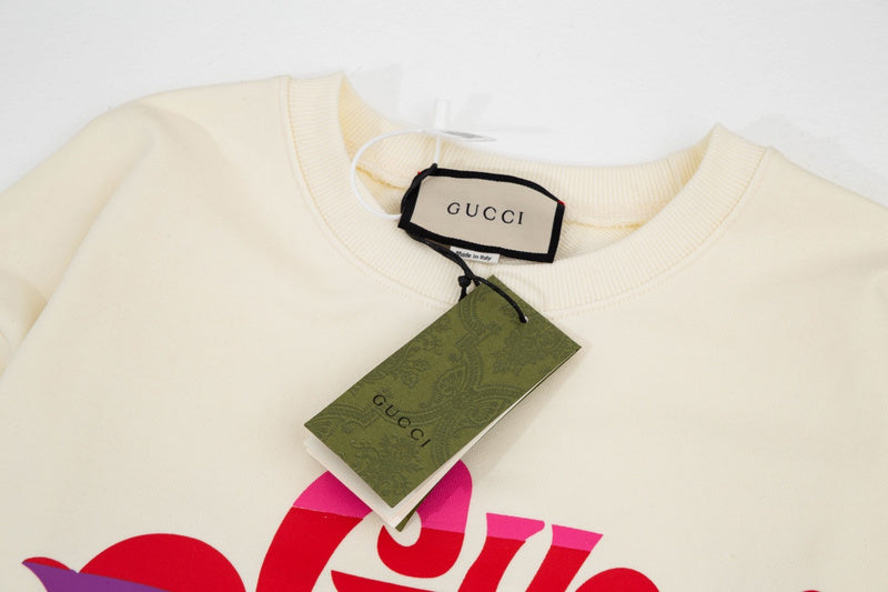 Full styled look of Gucci luxury clothing with relaxed-fit cut