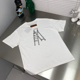 Front view of Louis Vuitton cotton t-shirt with logo-detail design