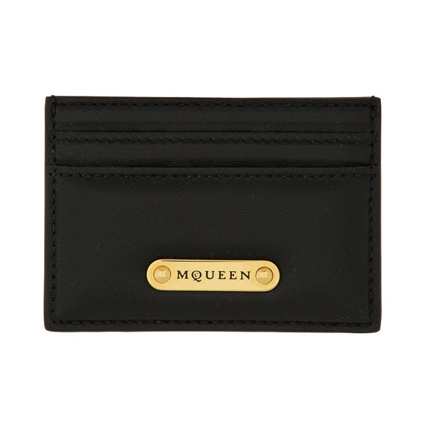 Alexander McQueen Wallets? Alexander Mcqueen Women Leather Card Holder Premium Leather Designer Wallet