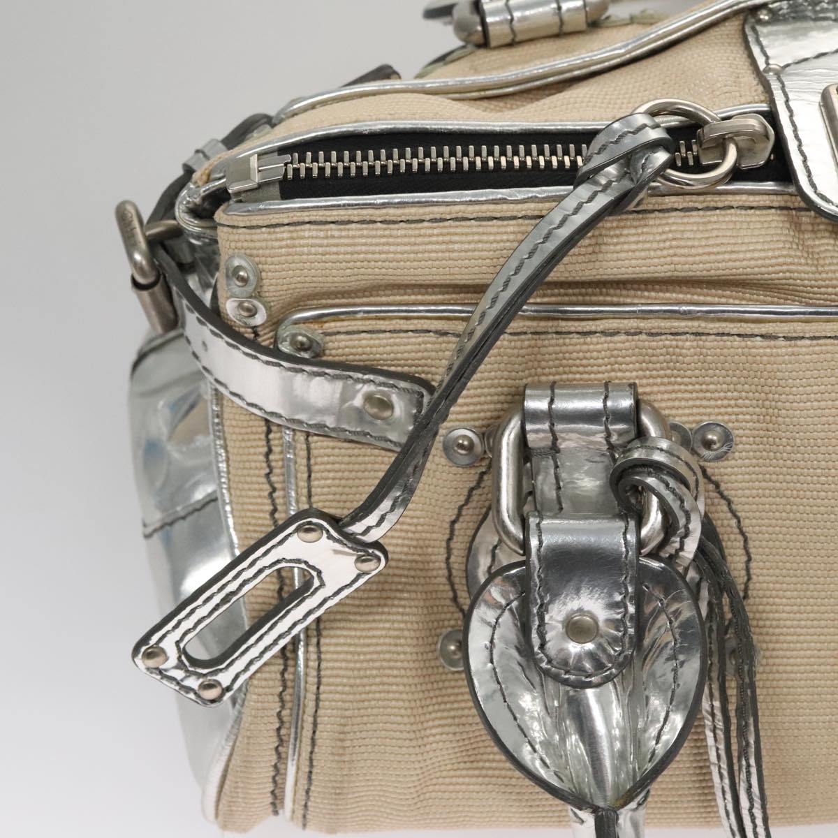 Crisalune elegant leather Handbag top view