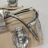 Crisalune elegant leather Handbag top view