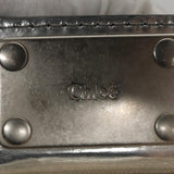 Chloe designer handbag leather closeup detail