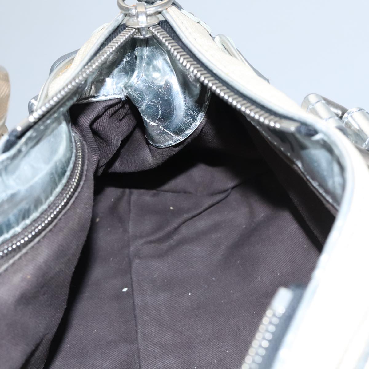 Crisalune elegant leather Handbag top view