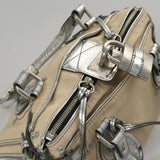 Crisalune elegant leather Handbag top view