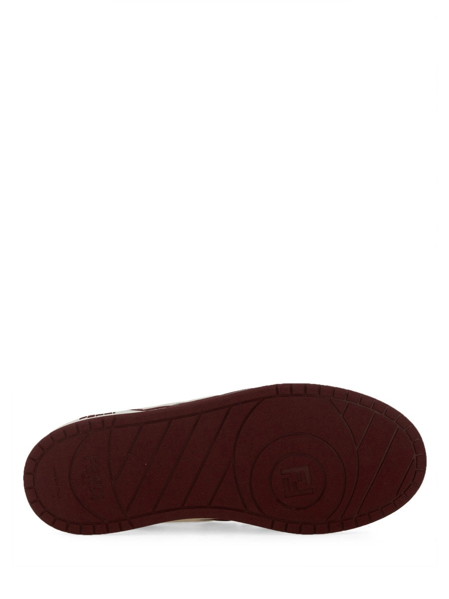 Close-up of Fendi athletic hardware and fine stitching