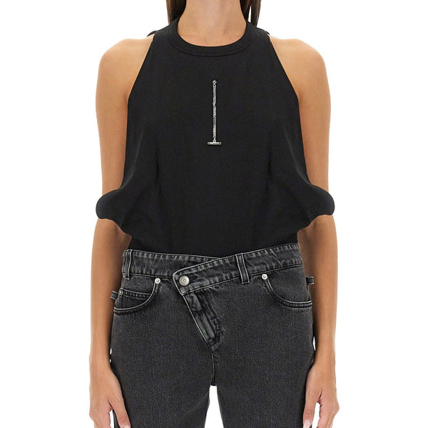 Alexander McQueen Tops? Alexander Mcqueen Women Ribbed Tank Top Elegant Everyday Designer Top