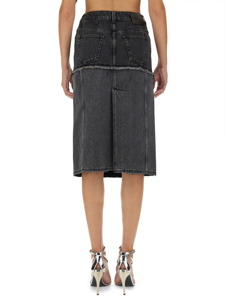 Alexander McQueen skirts side profile designer luxury fashion