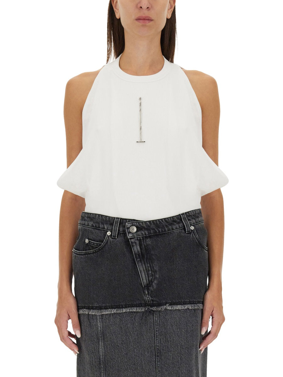 Alexander McQueen Tops? Alexander Mcqueen Women Ribbed Tank Top Elegant Everyday Designer Top