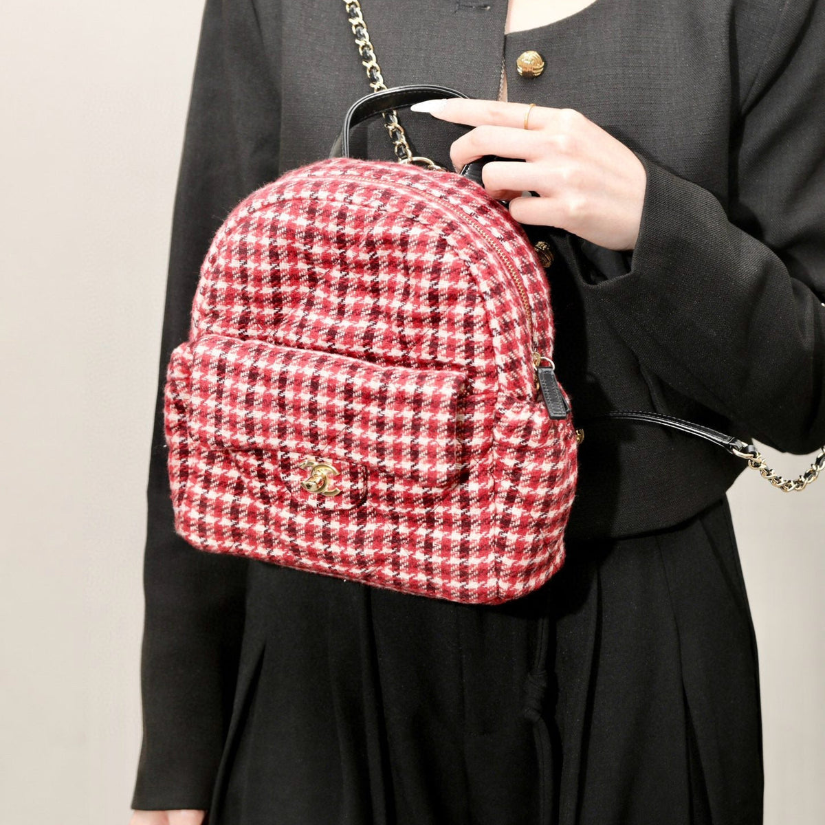 Chanel Tweed Backpack – luxury designer bag at Bellvora