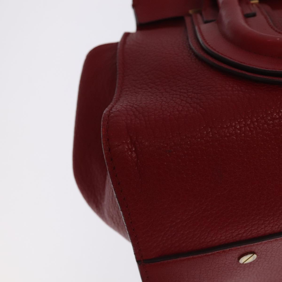 Chloe women's handbag Red luxury designer leather