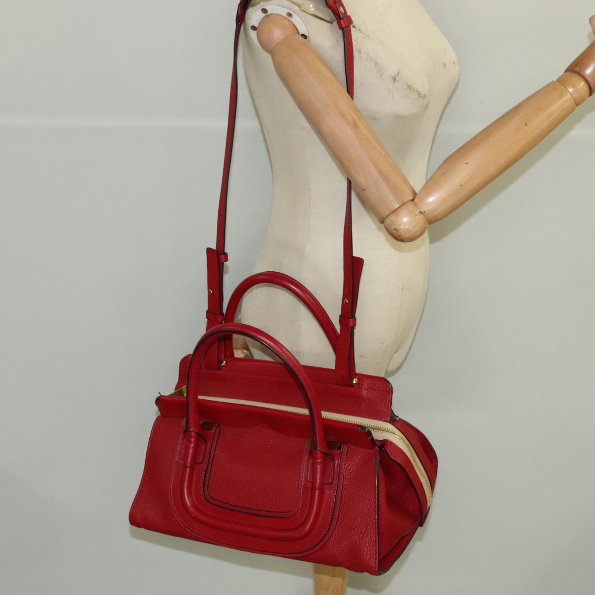 Authentic Chloe handbag Red luxury fashion accessory