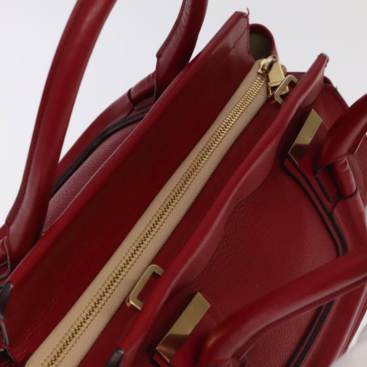 Chloe designer handbag leather closeup detail