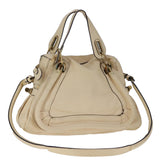 Chloe women's shoulder bag Beige luxury designer leather
