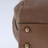 Saintique elegant leather Shoulder Bag angled view