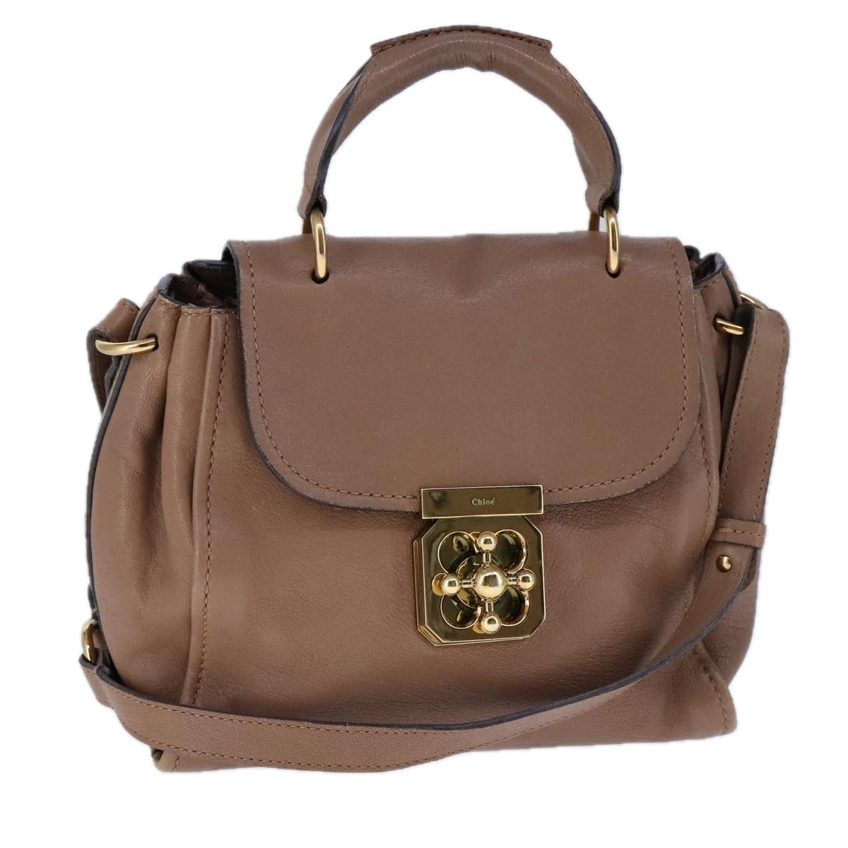 Chloe women's shoulder bag Beige luxury designer leather