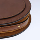 Side view of Chloe shoulder bag Brown premium designer bag