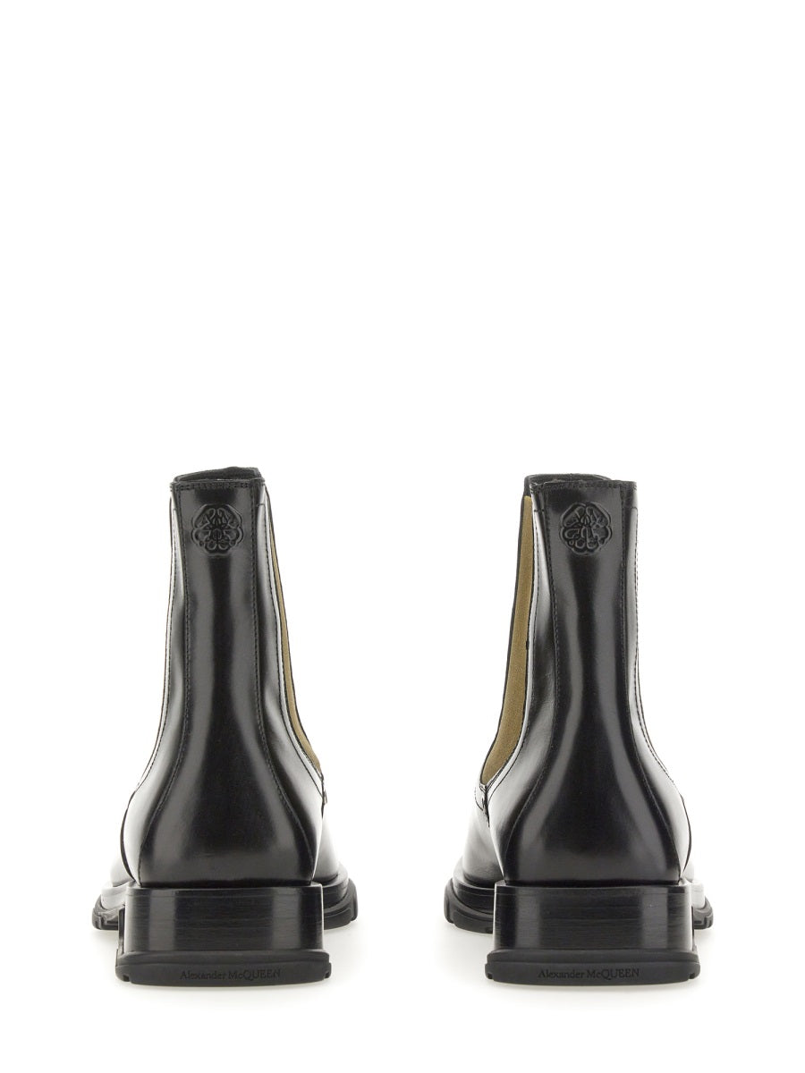Alexander McQueen premium boots & booties detail and craftsmanship close-up