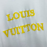 Flat lay presentation of Louis Vuitton luxury clothing with streetwear-inspired cut