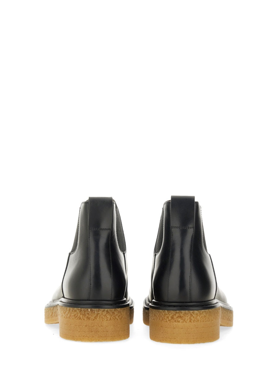 Bottega Veneta premium boots & booties detail and craftsmanship close-up
