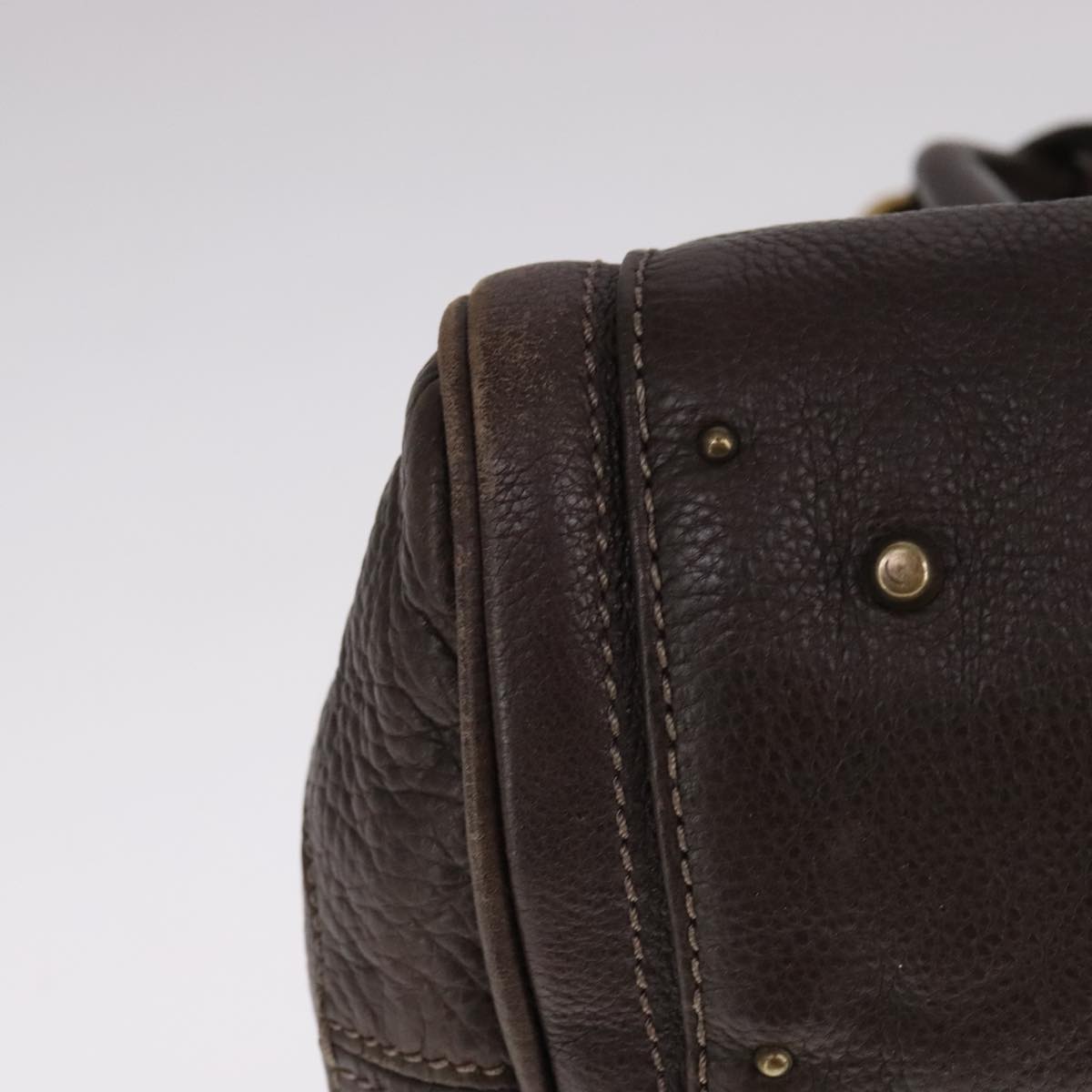Chloe designer handbag leather closeup detail