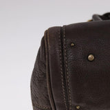 Chloe designer handbag leather closeup detail