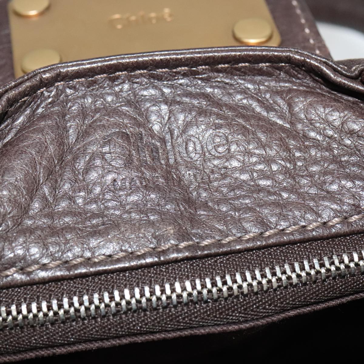Solvarelle elegant leather Handbag top view