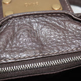 Chloe authentic luxury handbag Brown leather craftsmanship