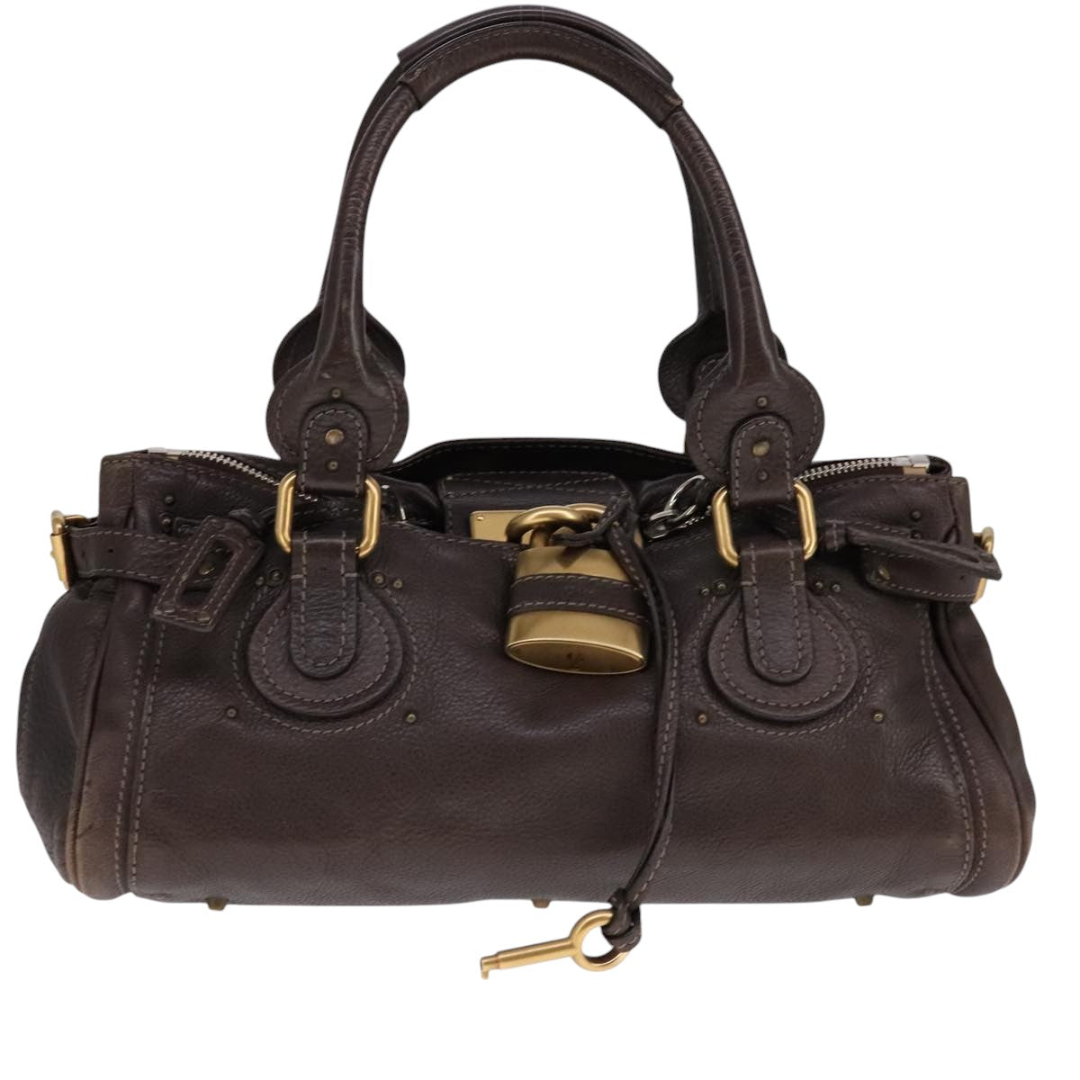 Side view of Chloe handbag Brown premium designer bag