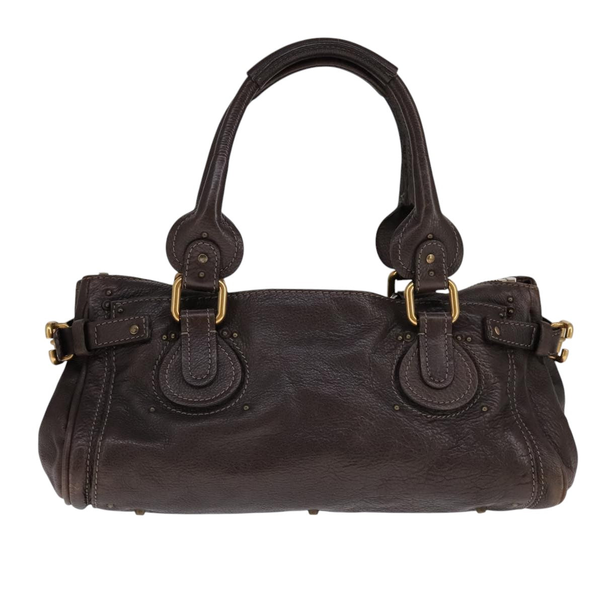 Chloe authentic luxury handbag Brown leather craftsmanship
