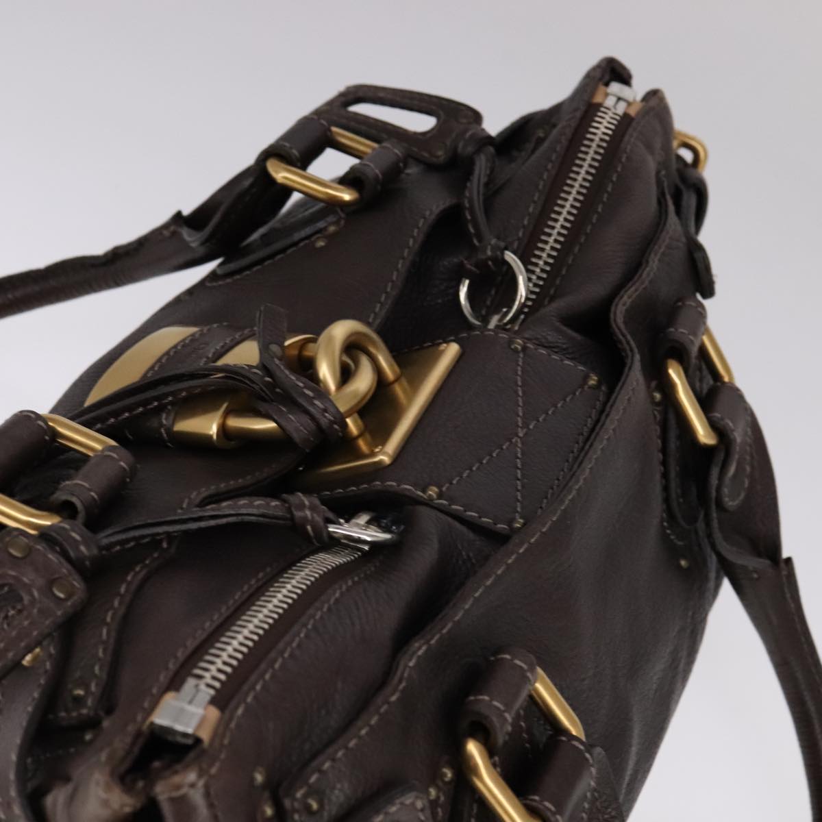 Solvarelle elegant leather Handbag top view