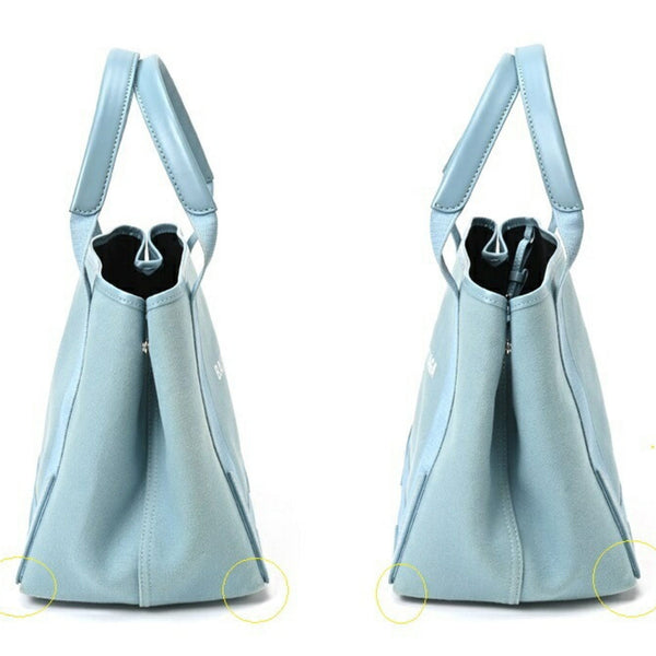 Balenciaga Navy Cabas Tote | Luxury Canvas Tote Bag