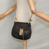 Chloe designer shoulder bag leather closeup detail